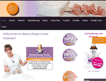 Tablet Screenshot of beautydesigncenter.ch